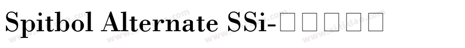 Spitbol Alternate SSi字体转换